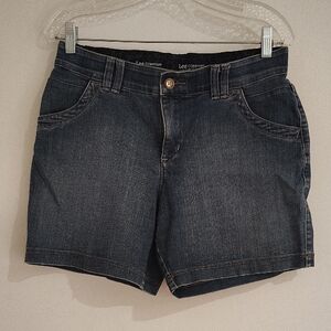 Lee Women's Denim Shorts - Dark Blue
